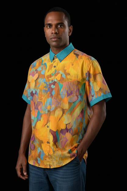 “Copper Strike” Men's Breathable Cotton Shirt|125GSM