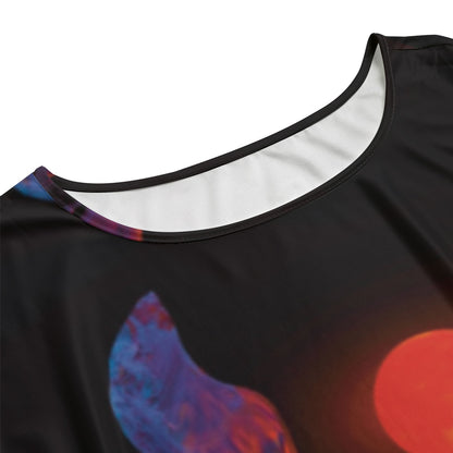 “Blood Moon” Women's Long Dress With Pocket