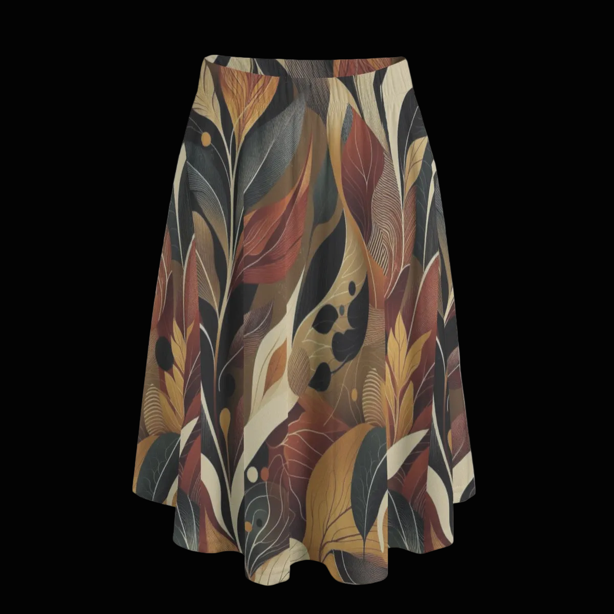 “Tangled Tinder”  Women's Long Maxi Skirt With Pockets