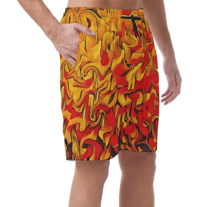 “Fire Storm” Men's Casual Short Pants