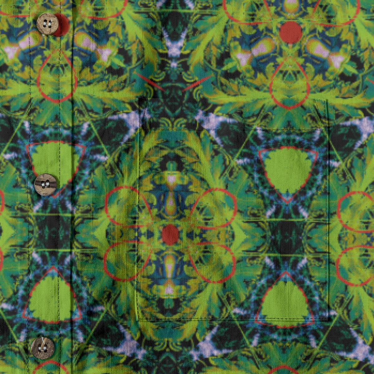 “Echo Green” Men's Breathable Cotton Shirt|125GSM