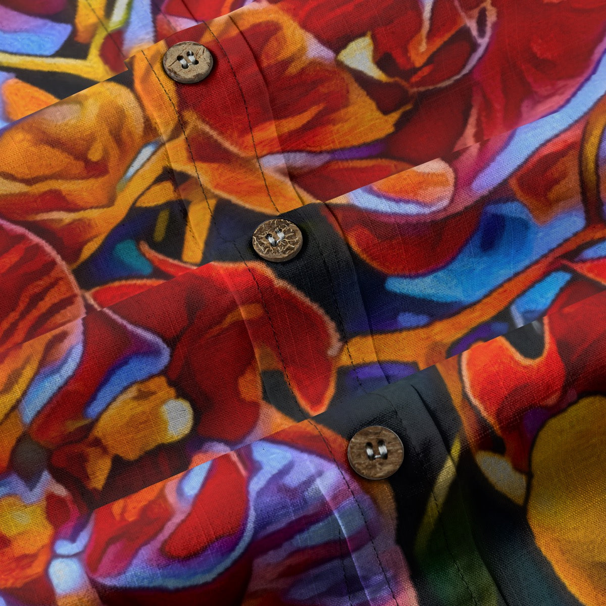 “Orchidae” Men's Breathable Cotton Shirt|125GSM