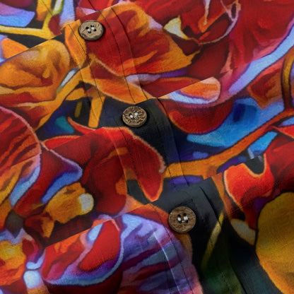 “Orchidae” Men's Breathable Cotton Shirt|125GSM