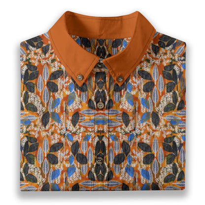 “Bohemian Canopy” Men's Breathable Cotton Shirt|125GSM