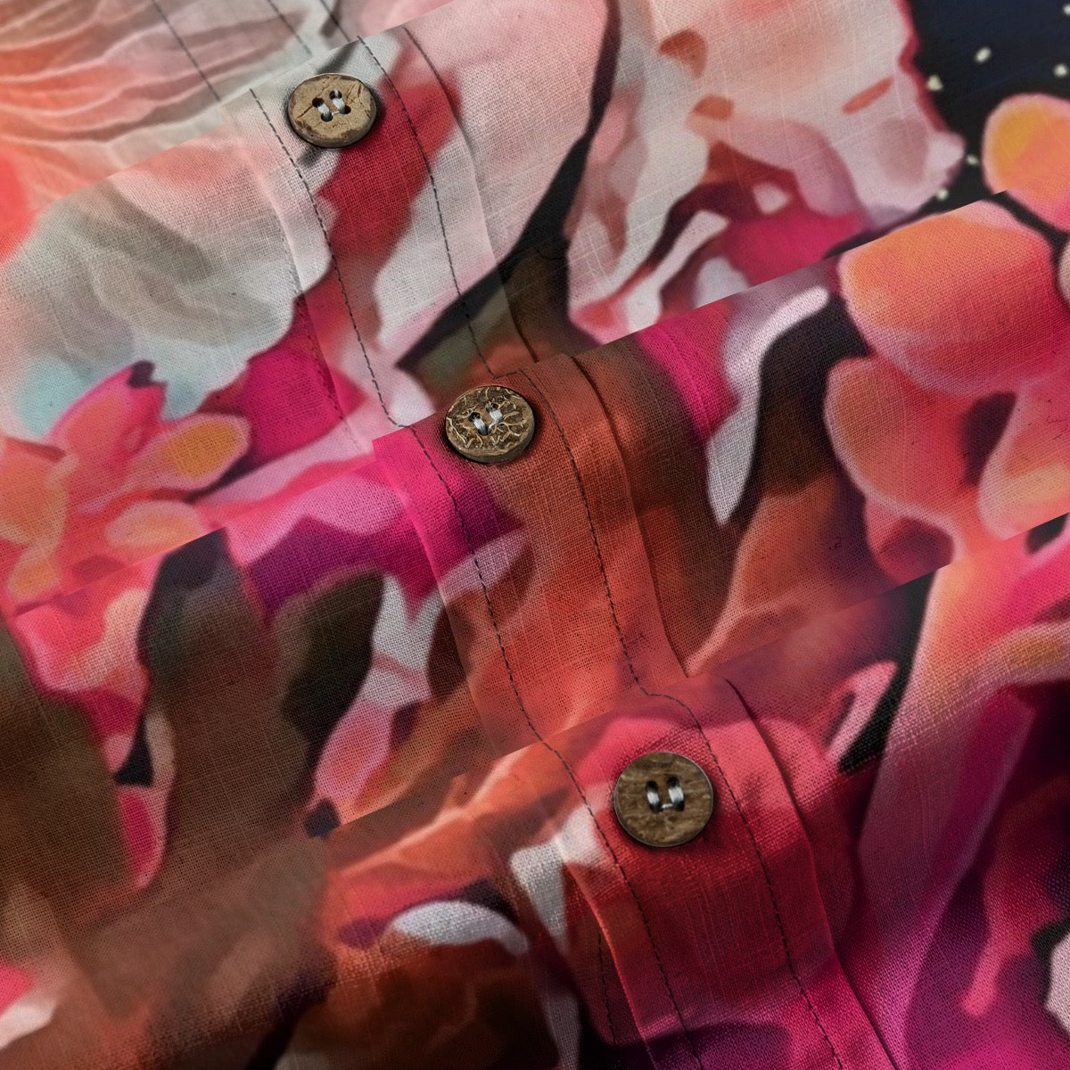“Celestial Bloom” Breathable Cotton Shirt|125GSM