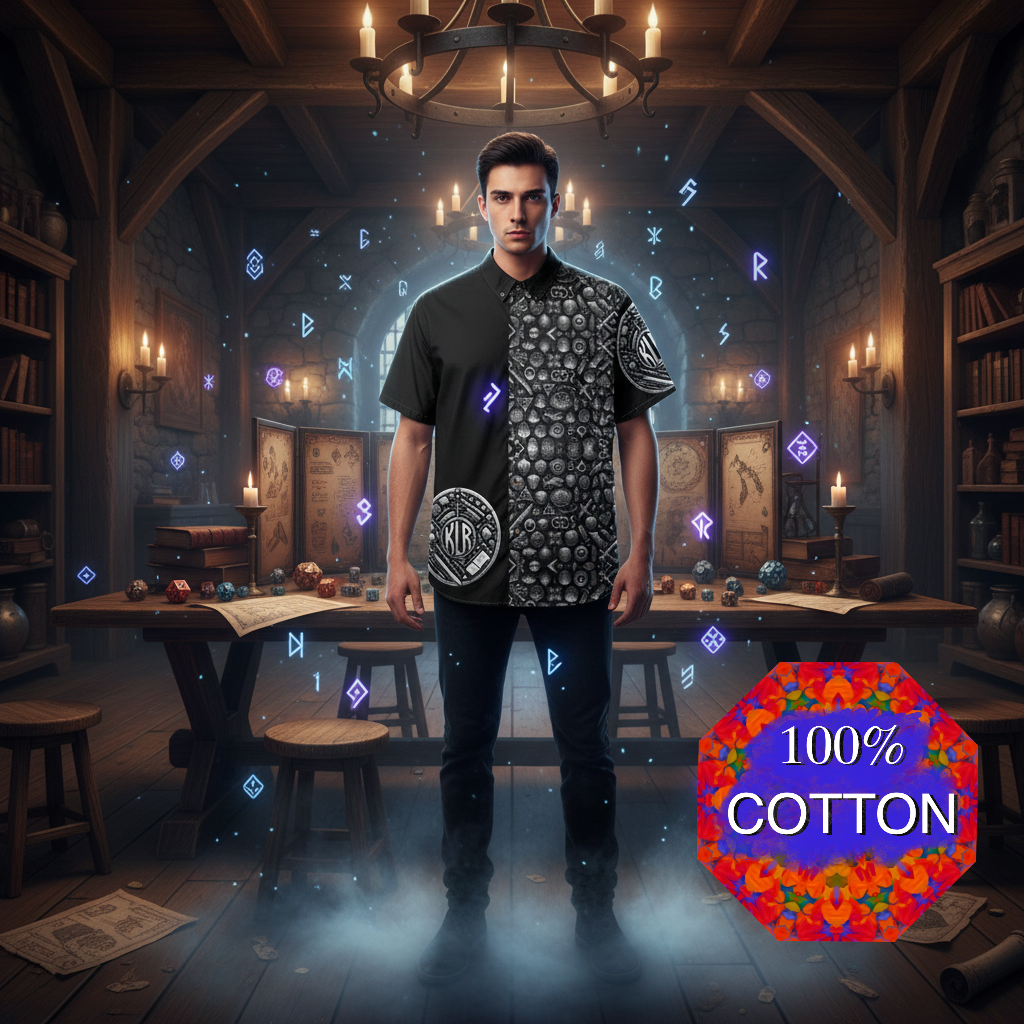 “DnD” Men's Breathable Cotton Shirt|125GSM