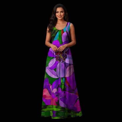 “Fantasia” Women’s Sleeveless Maxi Dress
