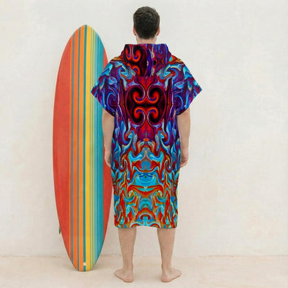 “Aurora Flare” Surf Poncho Towel