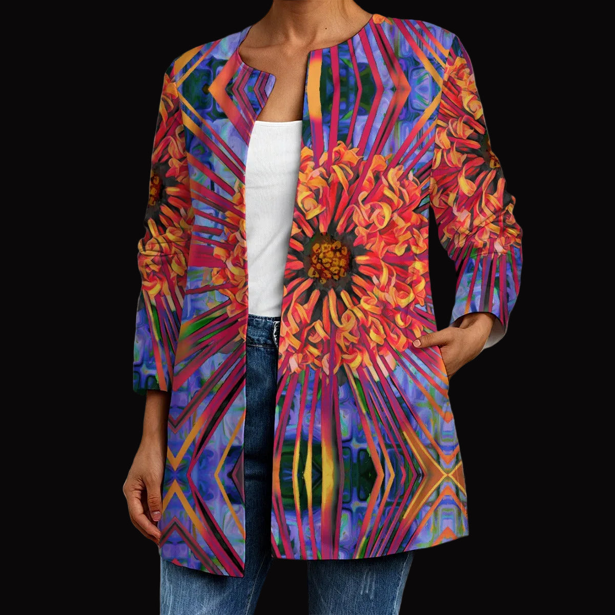 “Protea”  Women's Faux Sweater Cardigan