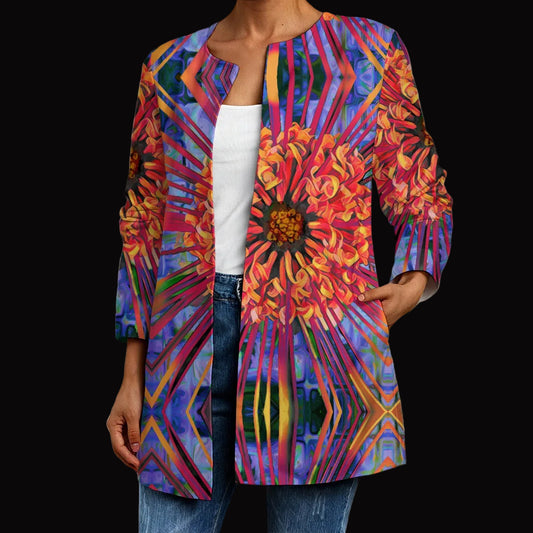 “Protea”  Women's Faux Sweater Cardigan