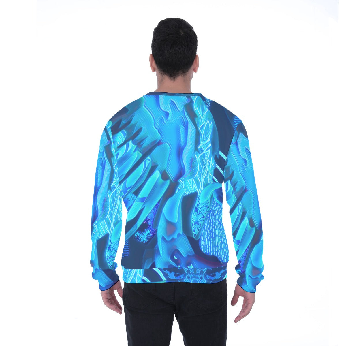 “Azure Dreamscape” Men's Heavy Fleece Sweatshirt