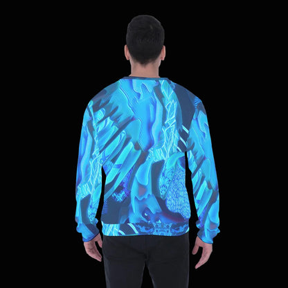 “Azure Dreamscape” Men's Heavy Fleece Sweatshirt