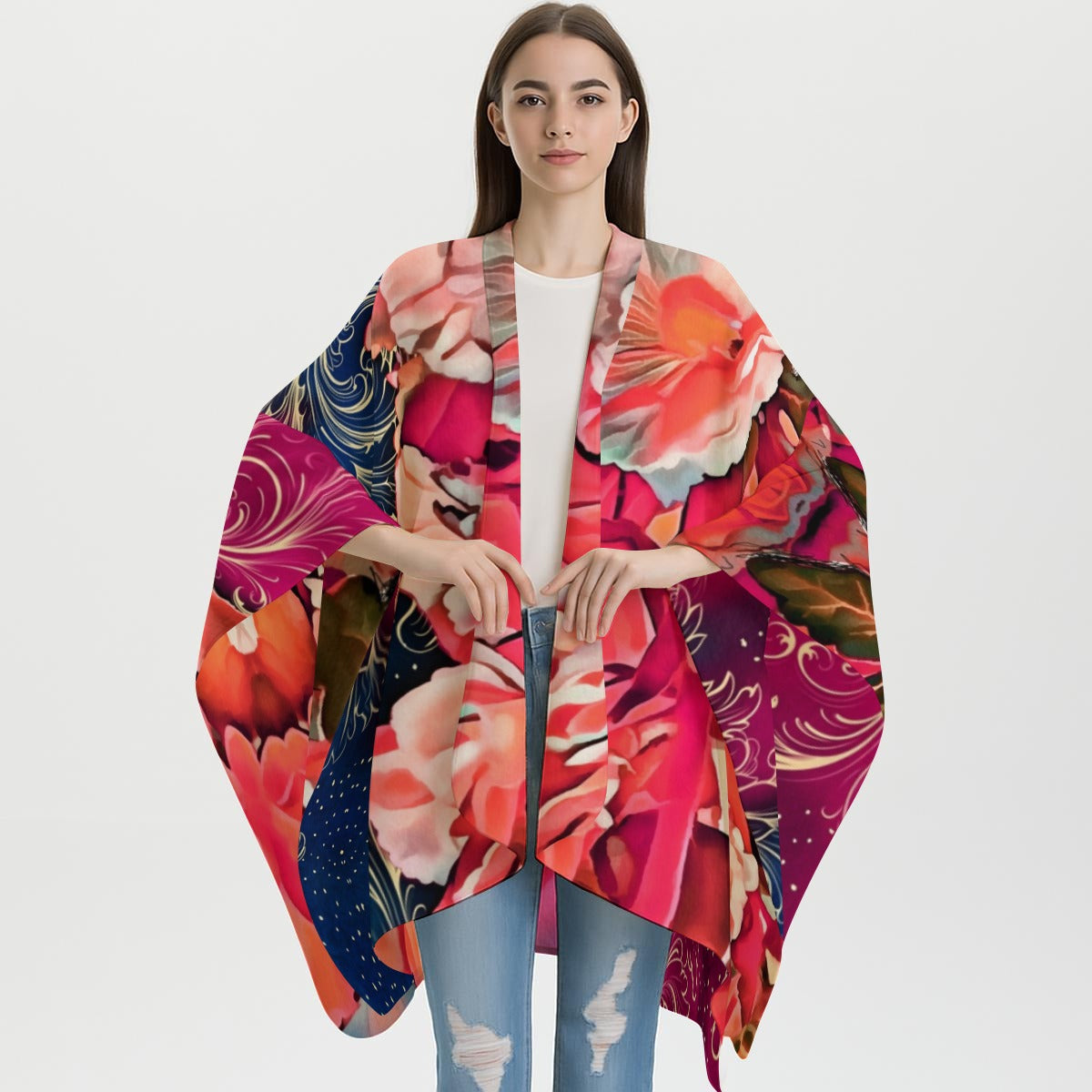 “Celestial Bloom” All-Season Soft Touch Shawl