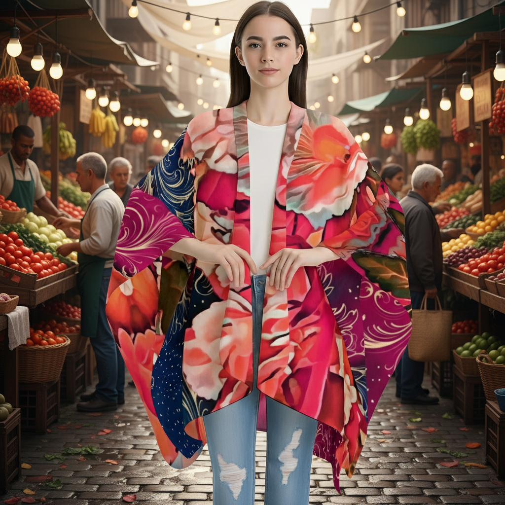 “Celestial Bloom” All-Season Soft Touch Shawl