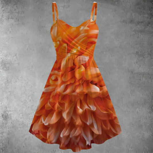 “Peachy” Women's Spaghetti Strap Dress