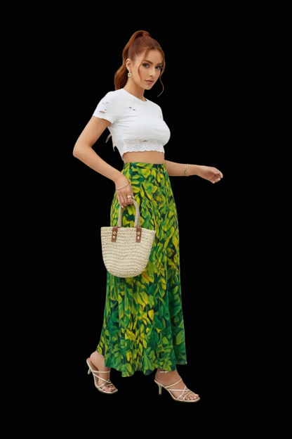 “Hedge” Women's Maxi Chiffon Skirts With Lining