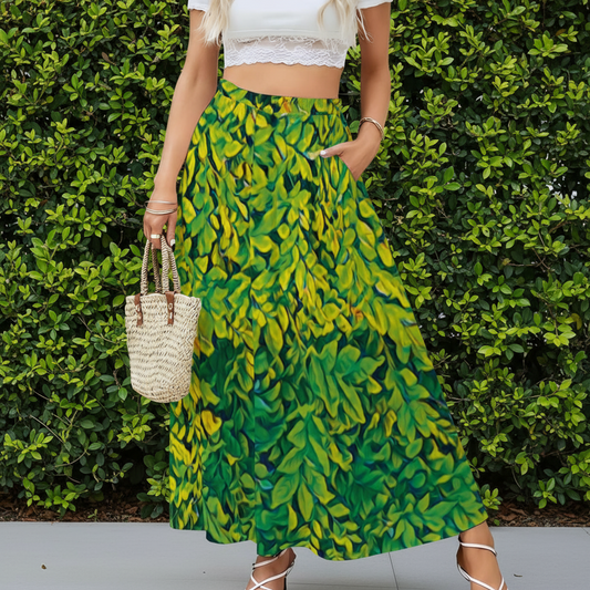 “Hedge” Women's Maxi Chiffon Skirts With Lining