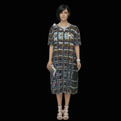 “Armoury” Women's Short Sleeve Waist Dress