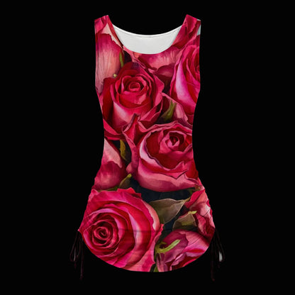 “Rose Red” Women's Layered Dress sets