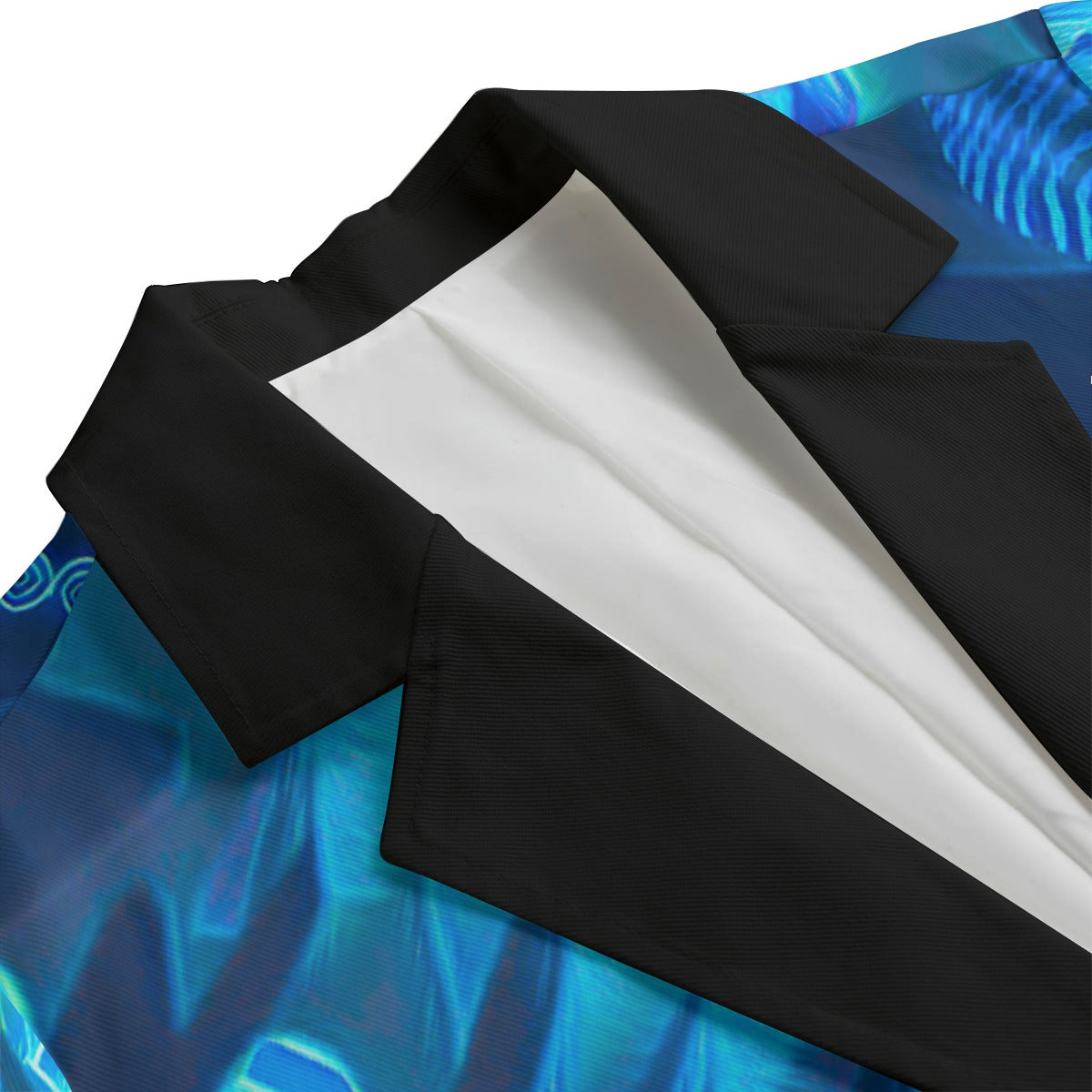 “Azure Dreamscape” Women's Leisure Blazer | 245GSM Cotton
