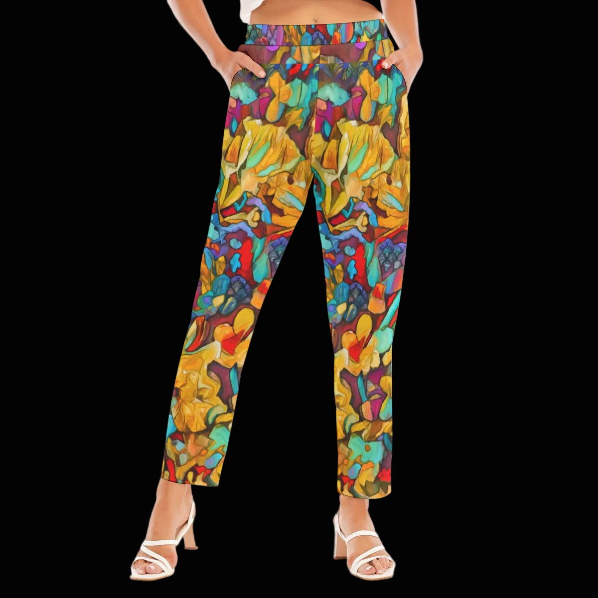 “Abundance” Women's Loose Straight-leg Pants