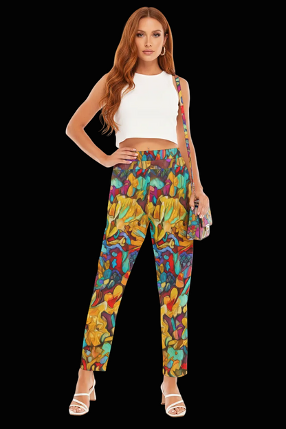 “Abundance” Women's Loose Straight-leg Pants