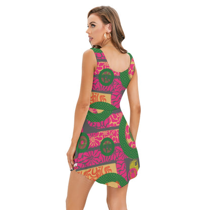 “Neo-retro” Women's Tank Top Dress