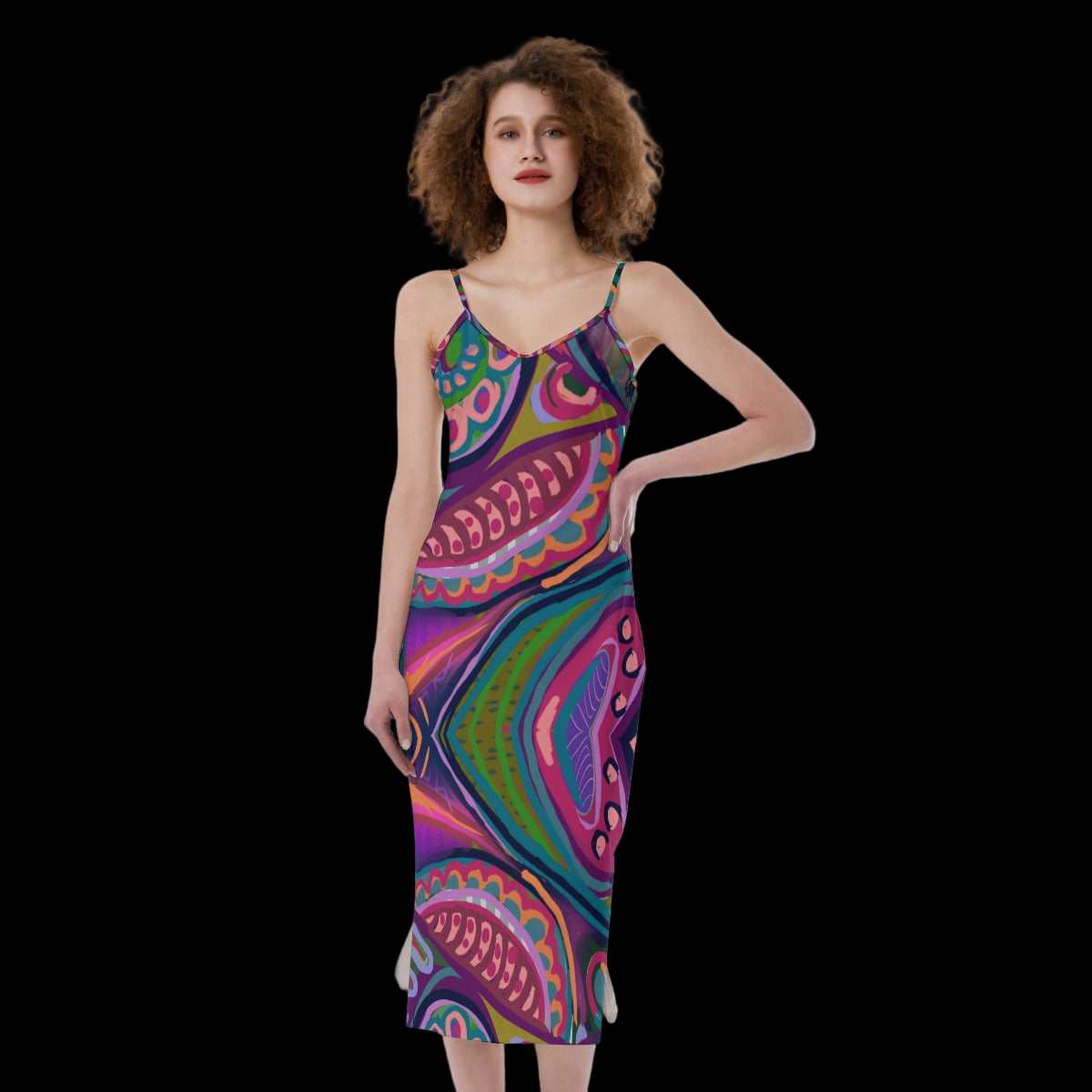 “Colour Burst”  Women's Cami Dress