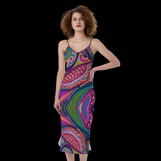 “Colour Burst”  Women's Cami Dress