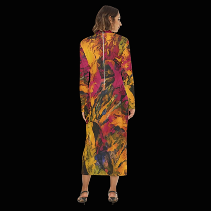 “Golden Flux”  Women's Hip Dress