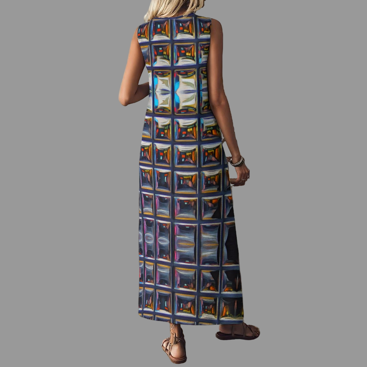 “Armoury” Women's V-Neck Long Dress