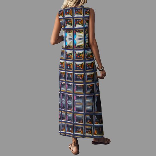 “Armoury” Women's V-Neck Long Dress