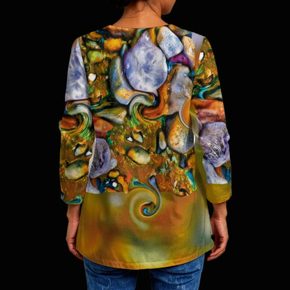 “River Stones” Women's Faux Sweater Cardigan