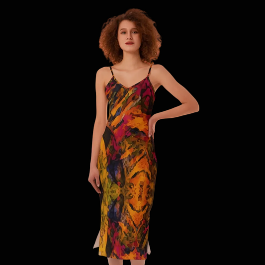 “Golden Flux” Women's Cami Dress