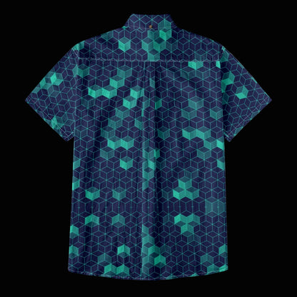 “Polyhedral” Men's Breathable Cotton Shirt|125GSM