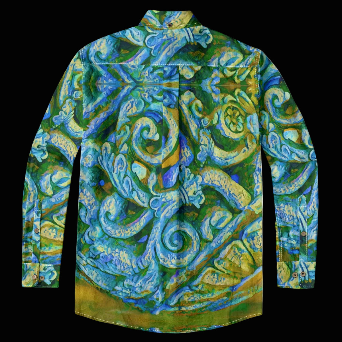 “Arcadia” Men's Casual Lapel Long Sleeve Shirt|125GSM Cotton