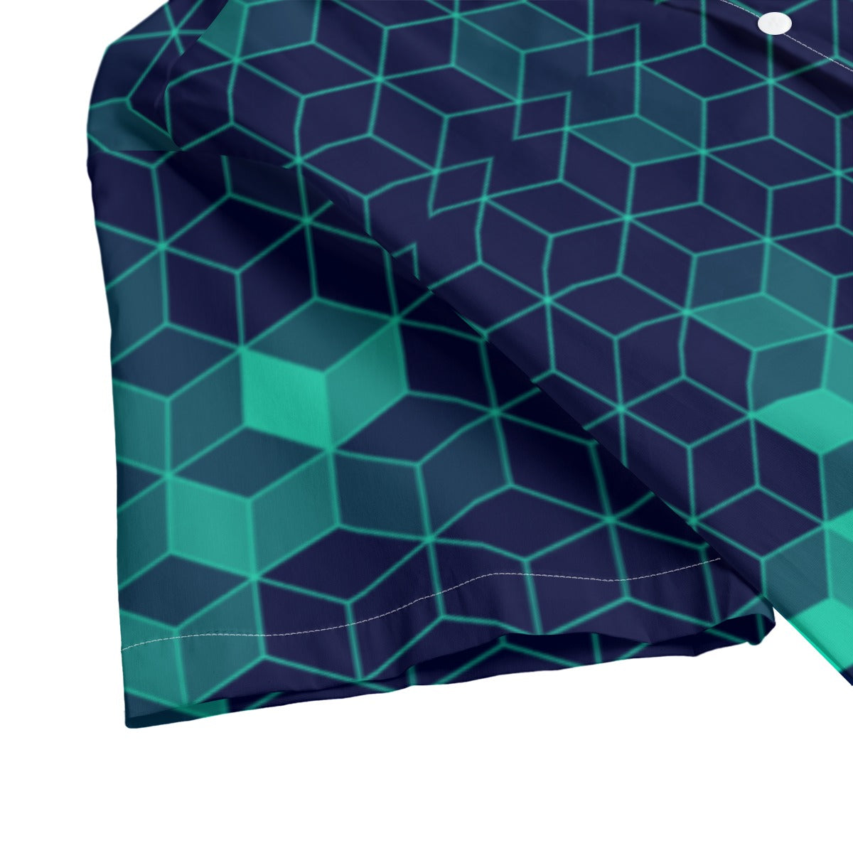 “Polyhedral” Men's Hawaiian Shirt With Button Closure |115GSM Cotton poplin