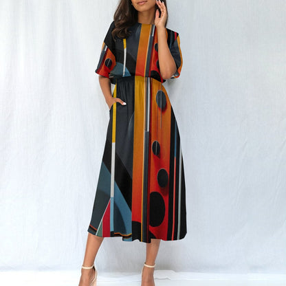 "Mars" Women's Elastic Waist Dress