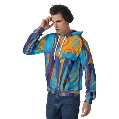 “Oceanic” Men's Raglan Pullover Hoodie