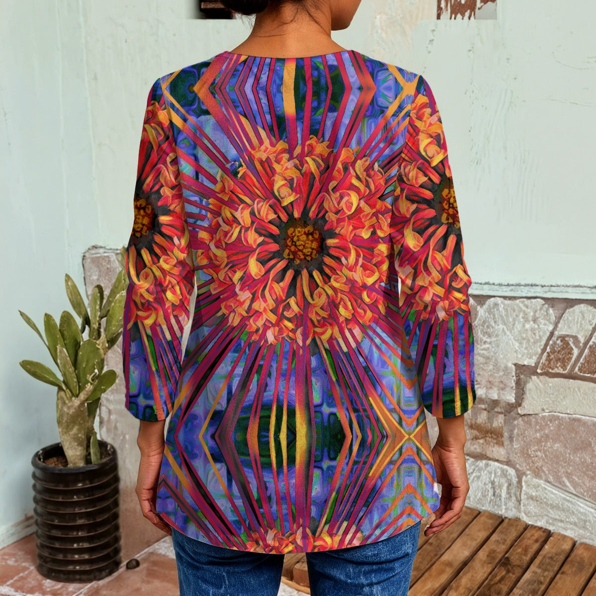 “Protea”  Women's Faux Sweater Cardigan