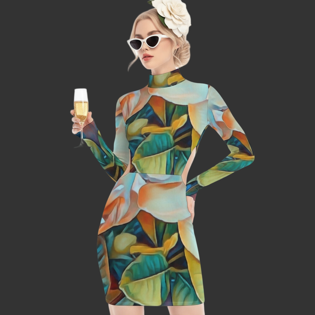 “Gardenia” Women's Waist Hollow Hip Dress