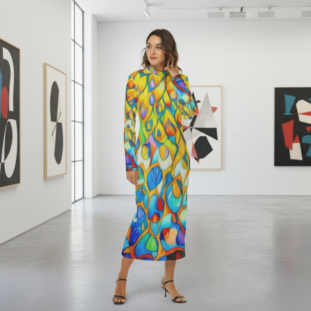 “Prism” Print Women's Hip Dress