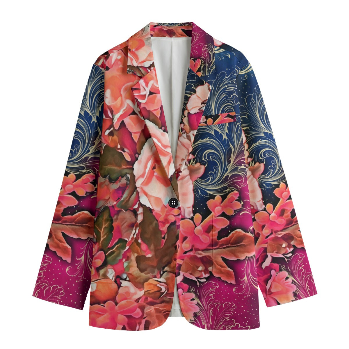 “Celestial bloom” inter Women's Leisure Blazer