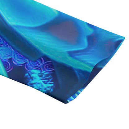 “Azure Dreamscape” Women's Leisure Blazer | 245GSM Cotton