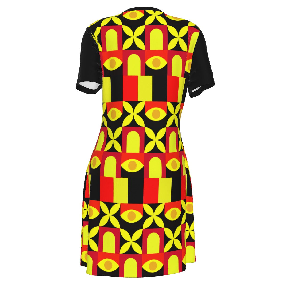 “Tricolour” Women's V Neck Dress|180GSM Cotton
