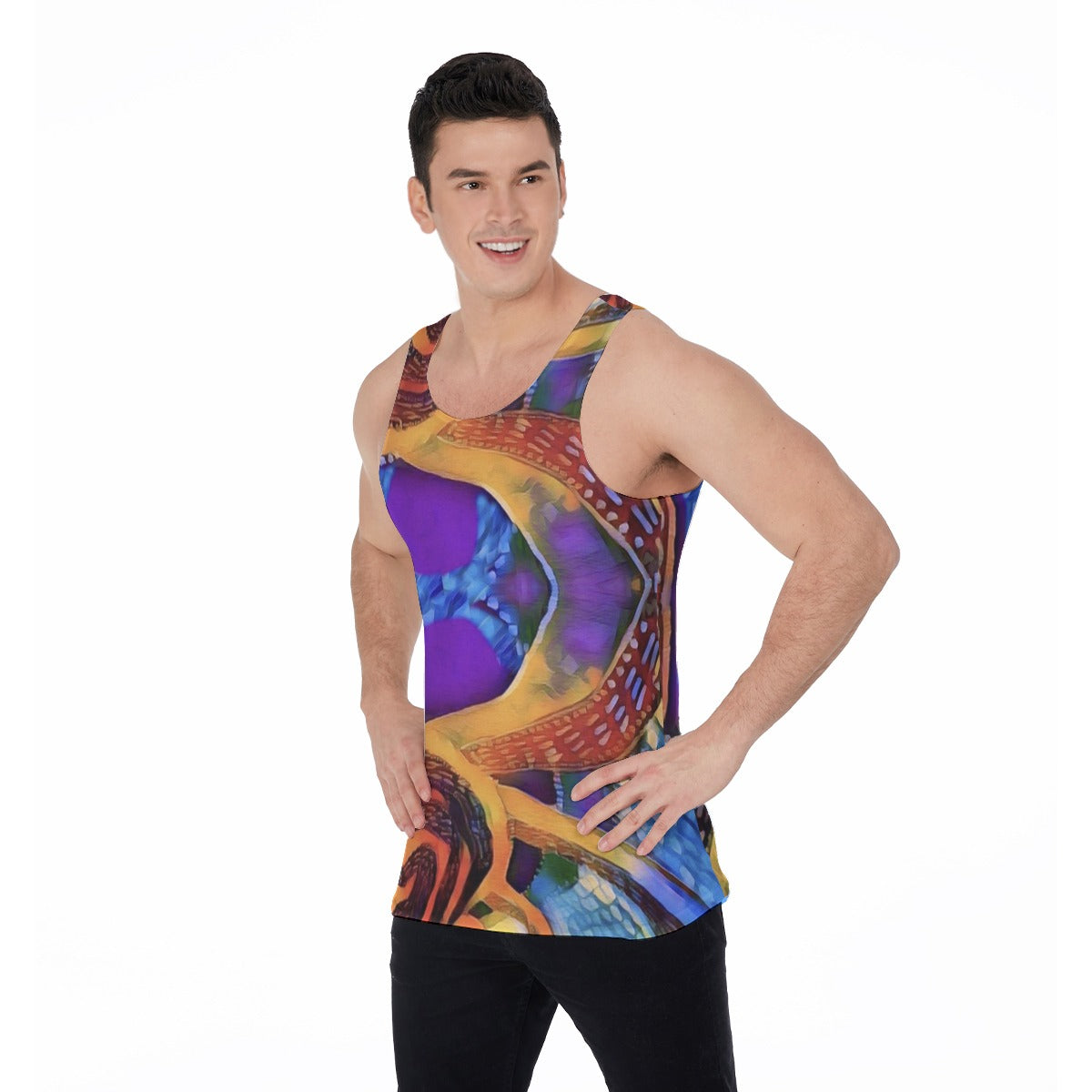 “Colour Vortex” Men's Tank Top