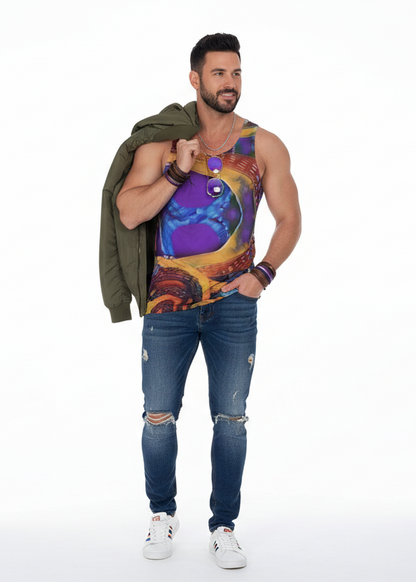 “Colour Vortex” Men's Tank Top