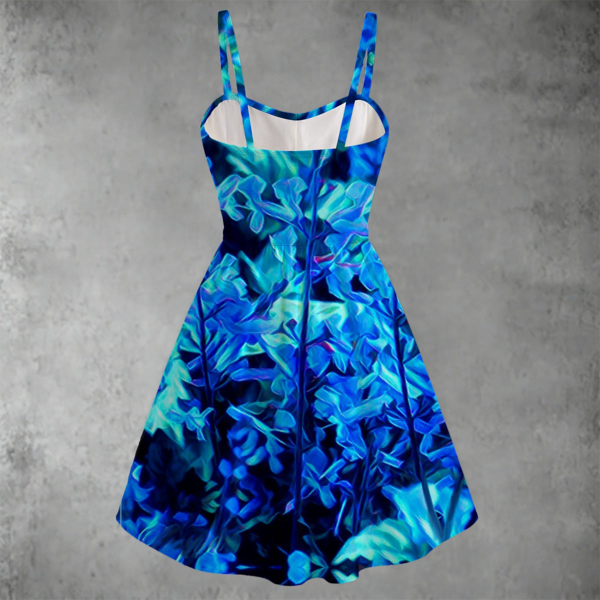 “Electric Blue”  Women's Spaghetti Strap Dress