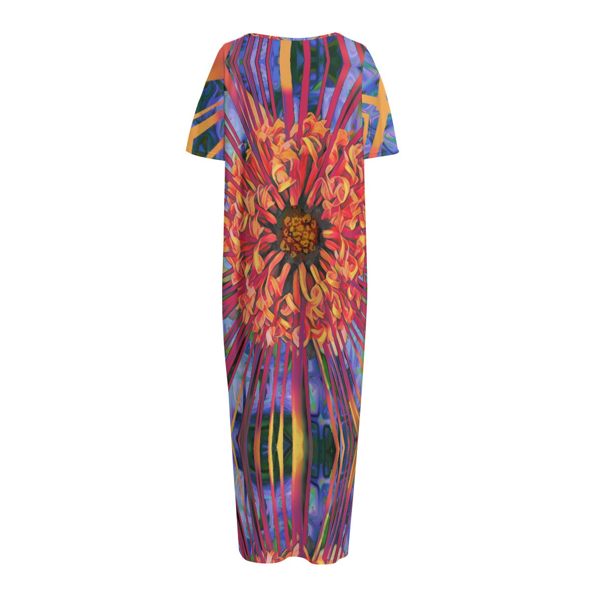“Protea”  Women's Long Dress With Pocket
