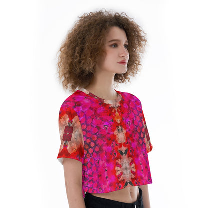 “Fuchsia Blast” Women’s Cropped T-Shirt